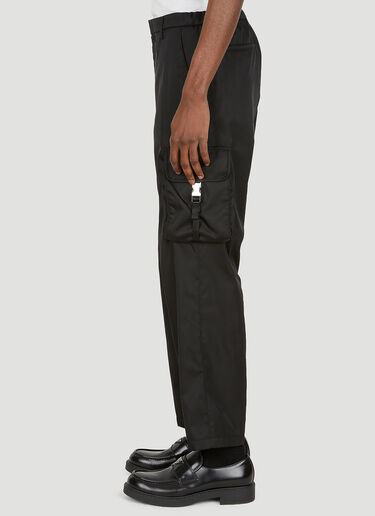 Prada Re-Nylon Cargo Pants Black pra0149008