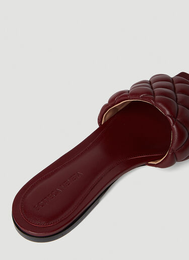 Bottega Veneta Padded Flat Sandals Burgundy bov0251066