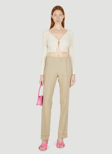 Jacquemus Le Pantalon Fresa Pants Beige jac0248029