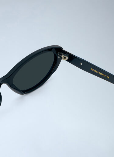 LN-CC® - Gentle Monster: Cuscus 01 Oval Sunglasses - Black Gentle Monster Cuscus 01 Oval Sunglasses Black gtm0366005