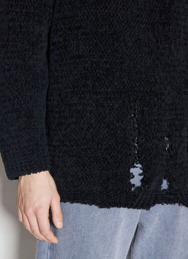 UNDERCOVER Distressed Wool Knit Sweater Black und0154006