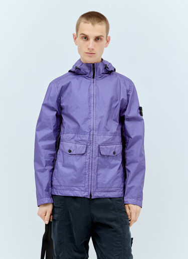 Stone Island Membrana 3L Hooded Jacket Purple sto0156037