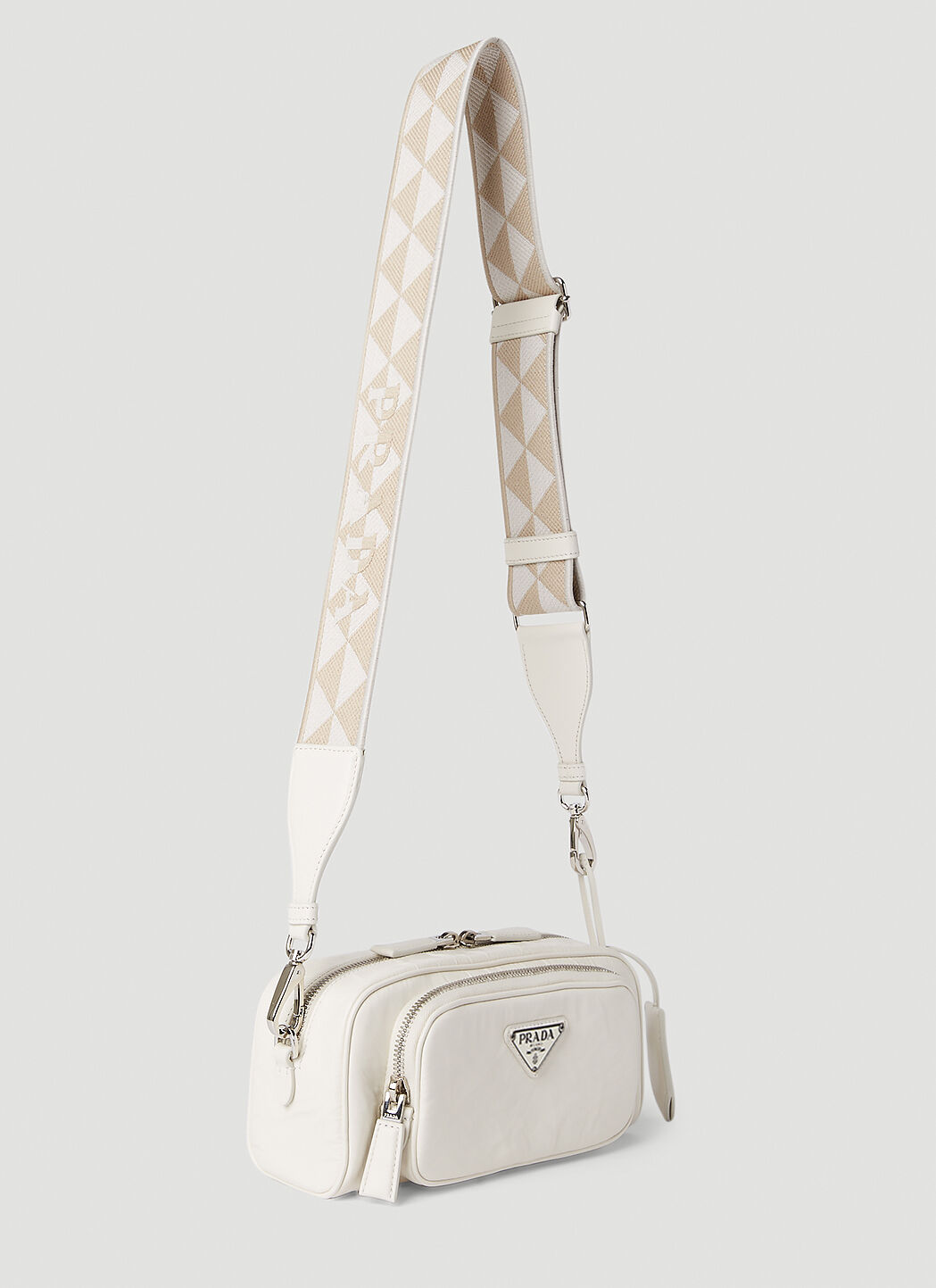 Prada white sling bag 2025