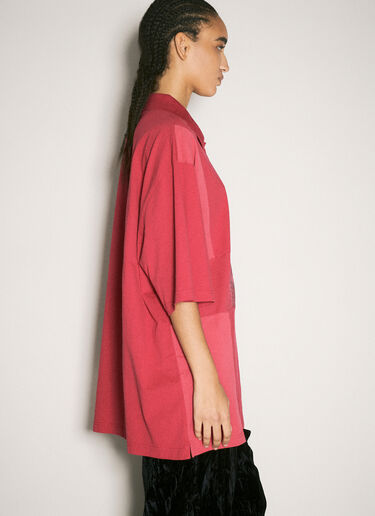 Oversized Panel Polo Shirt Martine Rose Oversized Panel Polo Shirt Red mtr0358011