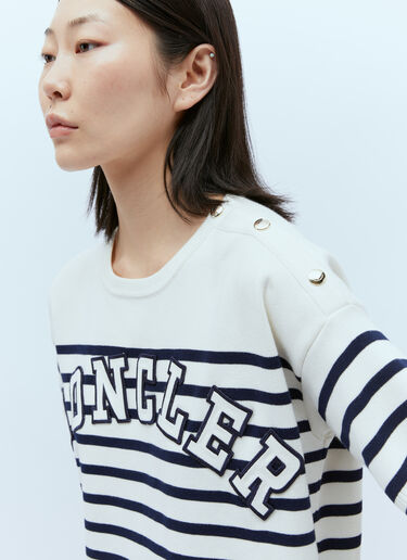 徽标贴花 T 恤 Moncler 徽标贴花 T 恤 白色 mon0255043