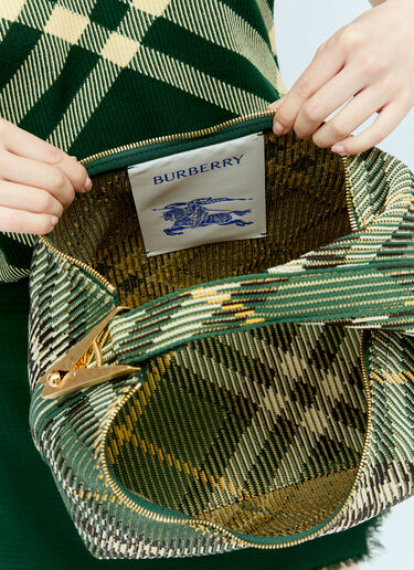 Burberry Medium Peg Duffle Handbag Green bur0255099