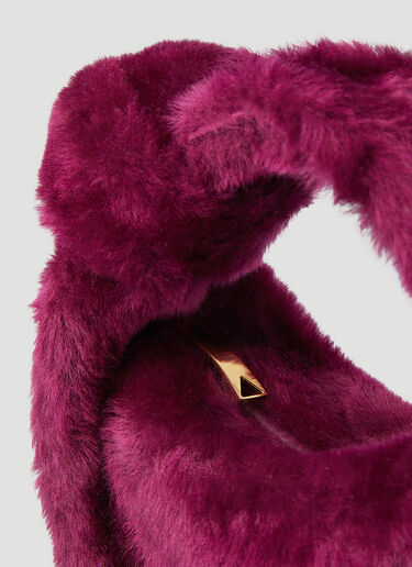 Bottega Veneta Jodie Shearling Mini Handbag Purple bov0246021