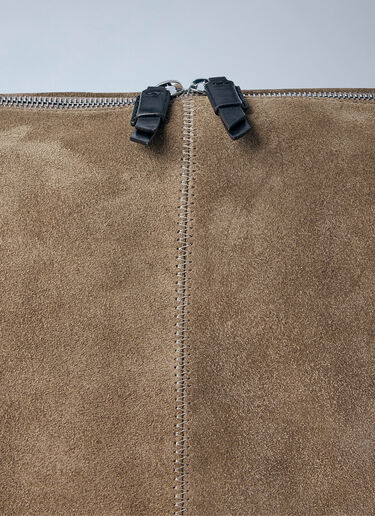 Quiver Clip Suede Shoulder Bag Lemaire Quiver Clip Suede Shoulder Bag Beige lem0264036