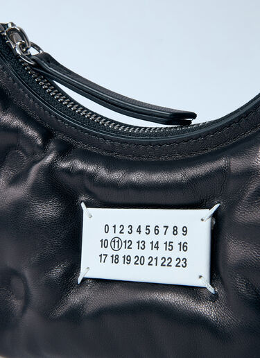 Maison Margiela 微型 Glam Slam 新月单肩包  黑色 mla0259027