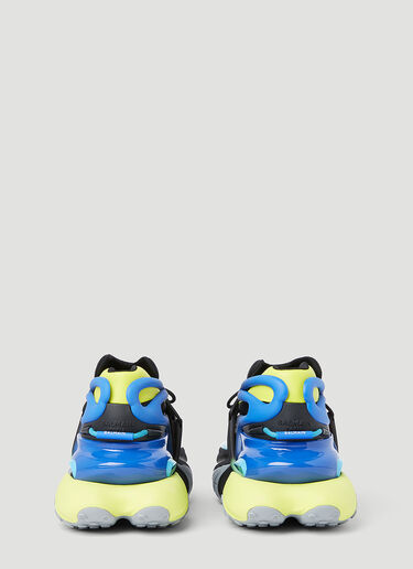 Balmain Unicorn Neoprene Leather Sneakers Blue bln0154015
