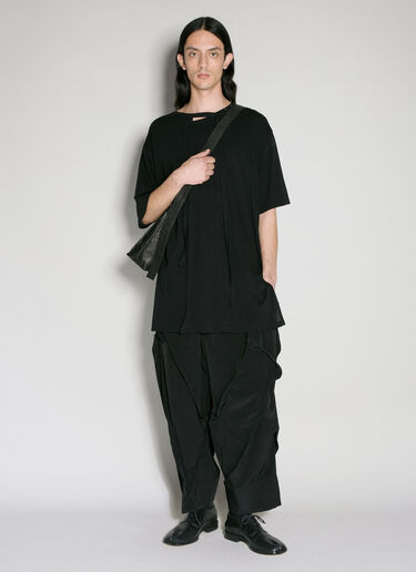 Yohji Yamamoto バインダーTシャツ  ブラック yoy0156012