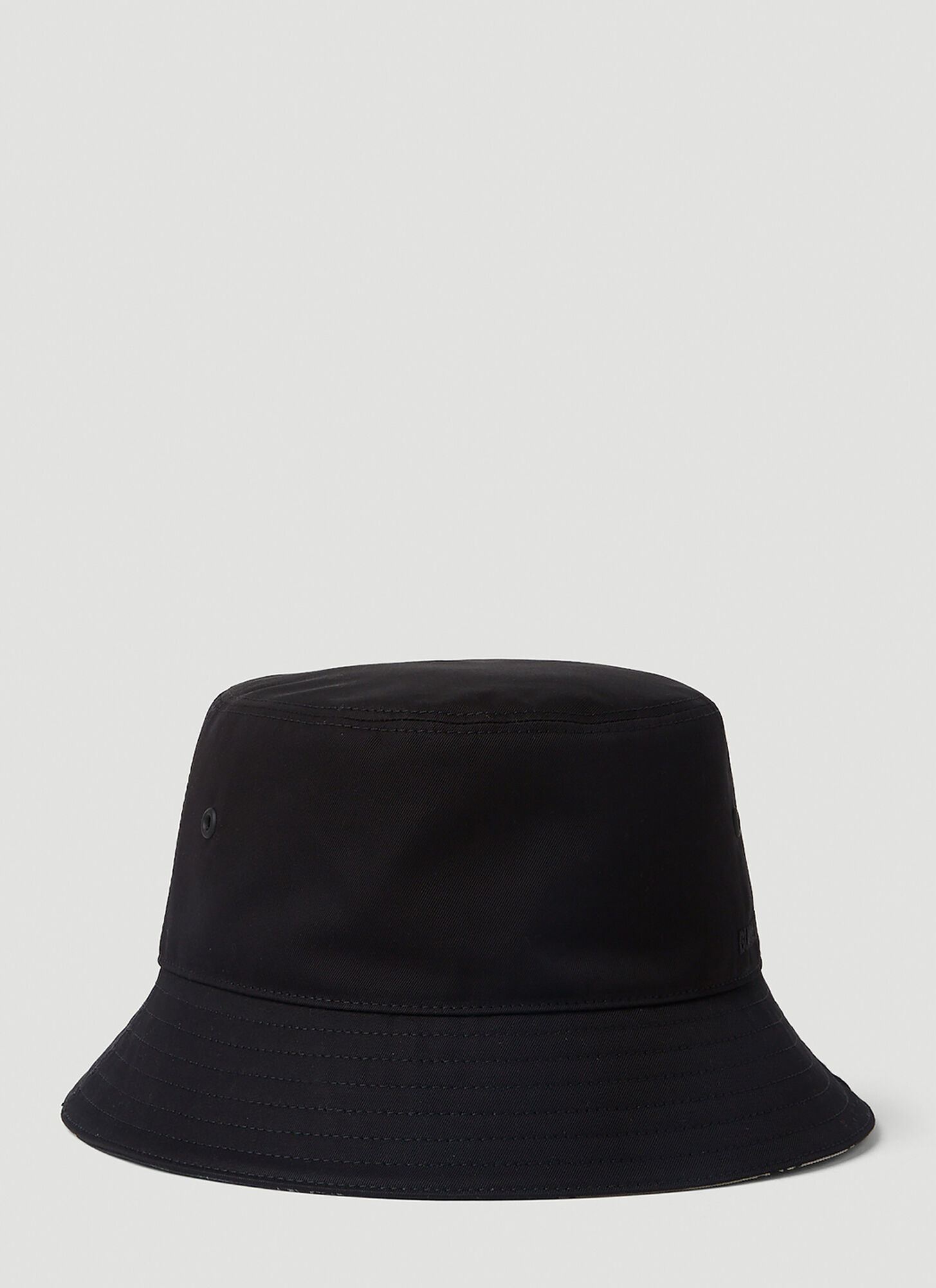BURBERRY LOGO EMBROIDERY BUCKET HAT