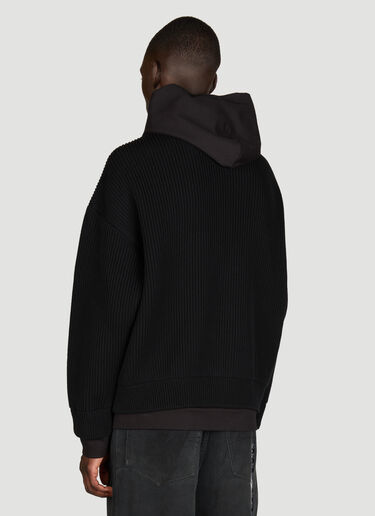Balenciaga Unity Sports Icon Layered Zip-Up Hooded Sweatshirt Black bal0155009