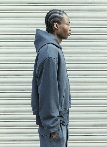 GREG ROSS Shoulder Pad Hooded Sweatshirt Black grr0157008