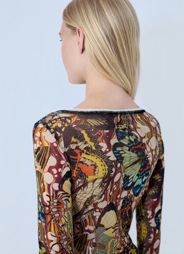Jean Paul Gaultier Re-Edition The Yellow Butterfly Cardigan Brown jpg0264022