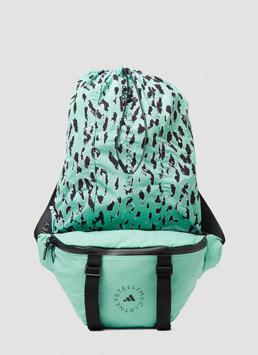 adidas by Stella McCartney 徽标印花腰包 浅绿 asm0247021