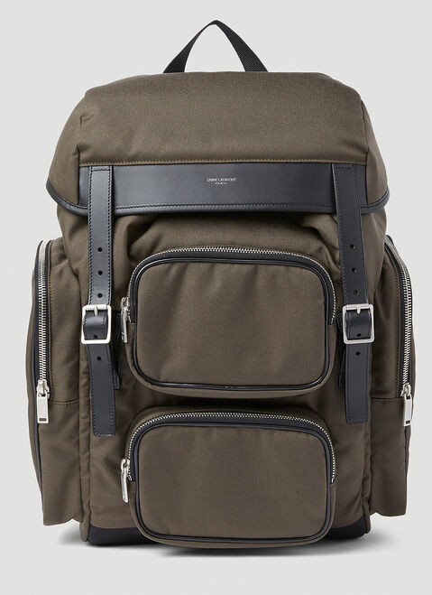 Saint Laurent City Multipocket Backpack Black sla0154052