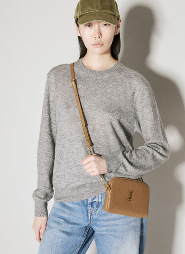 Gaby Zipped Pouch Saint Laurent Gaby Zipped Pouch Brown sla0255113