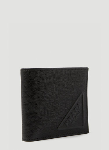 Prada Bi-Fold Logo Wallet Black pra0149079