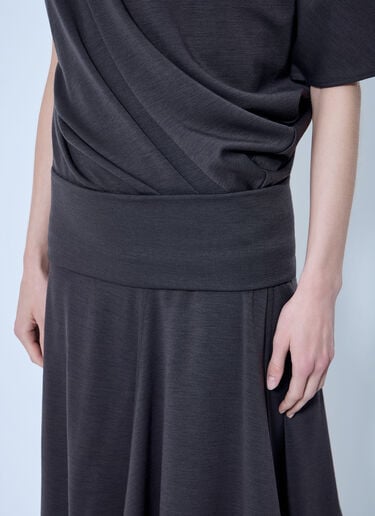Lemaire Twisted Dress Dark Grey lem0266009