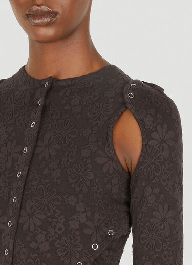 Undone Cardigan Top Eckhaus Latta Undone Cardigan Top Brown eck0248003