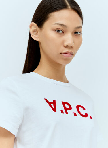 A.P.C. ロゴアップリケTシャツ ホワイト apc0255006