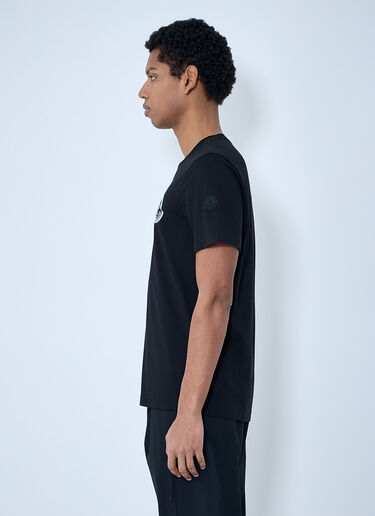 Moncler Logo Motif Cotton T-shirt Black mon0163036