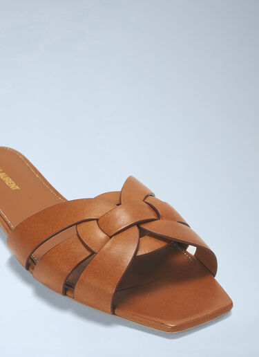 Saint Laurent Tribute Sandals Brown sla0243033