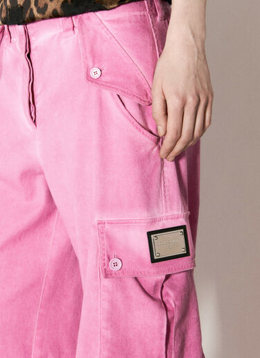 Cotton Cargo Pants Dolce & Gabbana Cotton Cargo Pants Pink dol0255019