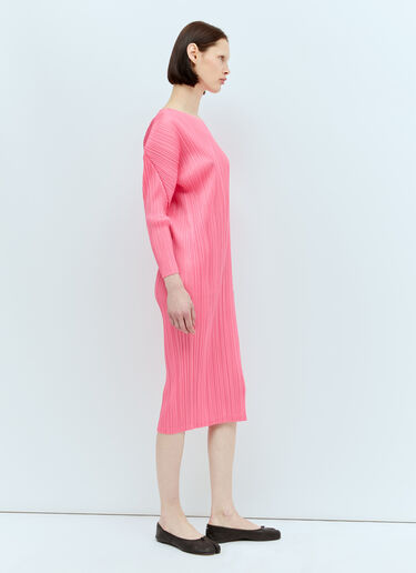 Pleats Please Issey Miyake Monthly Colors: February Midi Dress Pink plp0256003