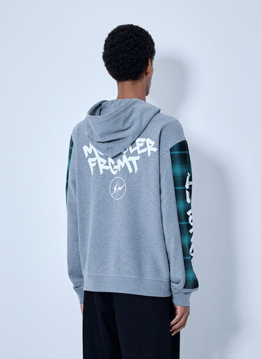 LN-CC® - Moncler x FRGMT Hiroshi Fujiwara: Hooded Zip Sweatshirt - Grey Moncler x FRGMT Hiroshi Fujiwara Hooded Zip Sweatshirt Grey mfr0166009