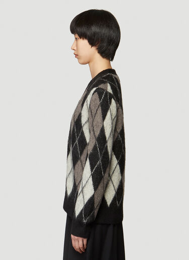 Pringle of Scotland Argyle Monochrome Cardigan Black pos0340008