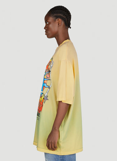 Acne Studios Screen Print T-Shirt Yellow acn0351013