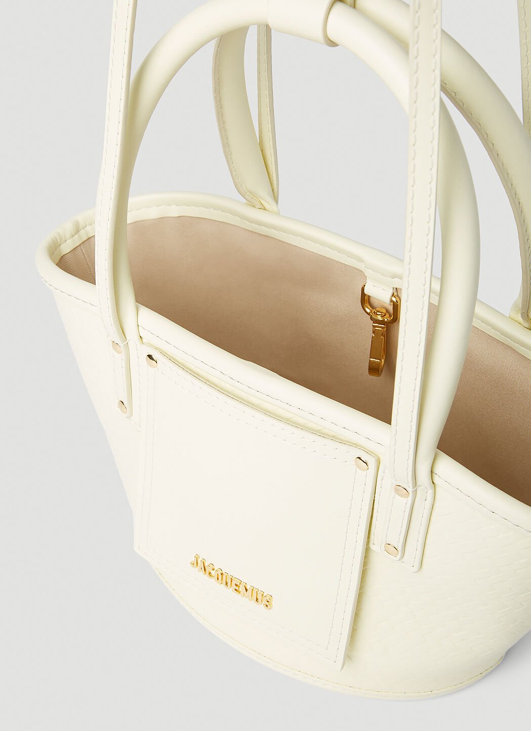Jacquemus Women's' Le Petit Panier Tote Bag in White | LN-CC®