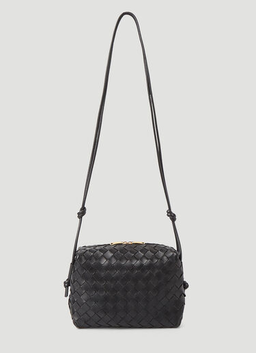 Bottega Veneta 루프 인트레치아토 숄더 백 블랙 bov0246035