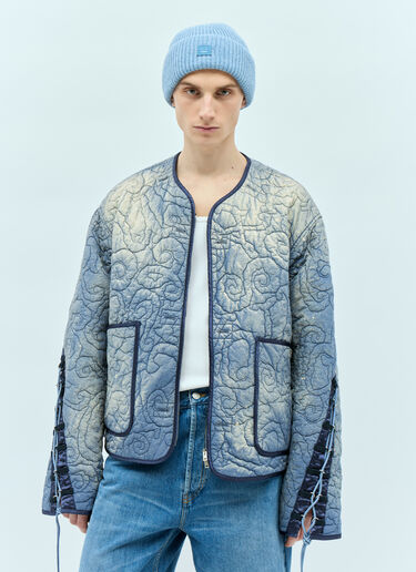 Acne Studios 小号方脸徽标无檐便帽 蓝色 acn0155042