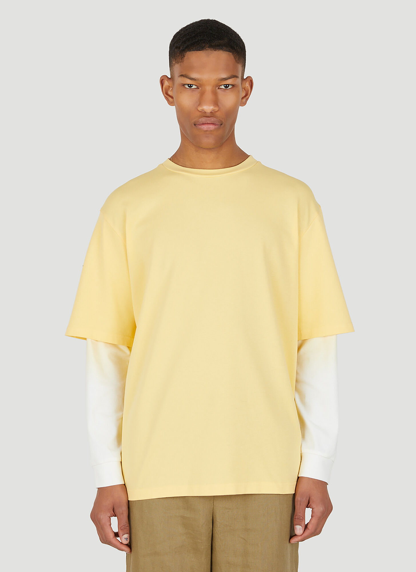 Wynn Hamlyn Layered T-shirt In Yellow