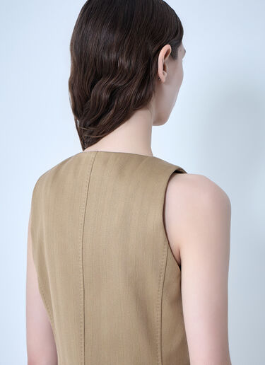Tailored Vest with Button Fastening Max Mara Tailored Vest with Button Fastening Camel max0264006