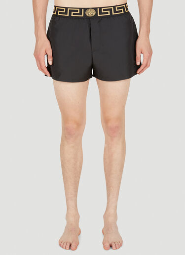 Versace Greca Border Swim Shorts Black ver0149065