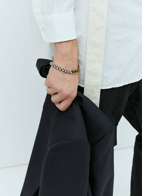 Dries Van Noten コントラスト・チェーンブレスレット ブラウン dvn0154007