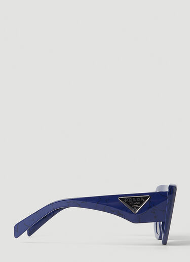 Prada Oversized Cat-Eye Sunglasses Blue lpr0251008