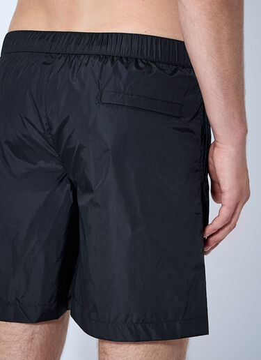 LN-CC® - Moncler: Elasticated Waist Swim Shorts - Black Moncler Elasticated Waist Swim Shorts Black mon0165037