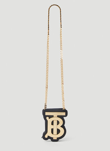 TB Pouch Chain Wallet Burberry TB Pouch Chain Wallet Black bur0252046