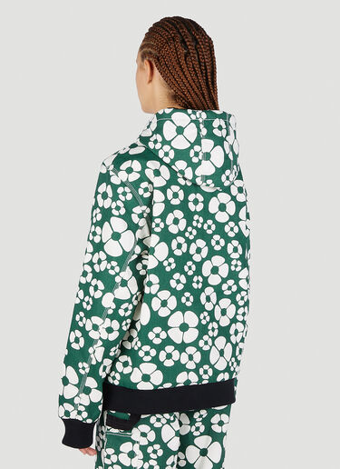 Marni x Carhartt Floral Print Hooded Jacket Green mca0250011