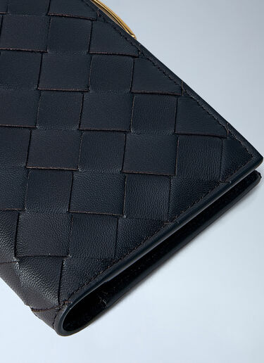 LN-CC® - Bottega Veneta: Intrecciato Small Bi-Fold Wallet - Dark Brown Bottega Veneta Intrecciato Small Bi-Fold Wallet Dark Brown bov0265002
