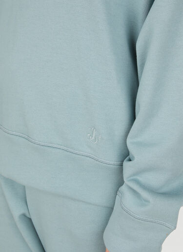 Jil Sander+ エンブロイダリーロゴ フーデッドスウェットシャツ ライトブルー jsp0249008