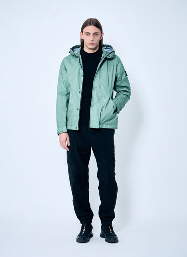 Stone Island Short Parka Jacket Green sto0160031