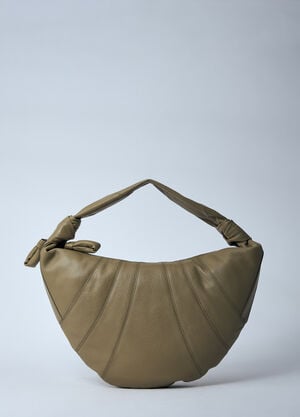 Lemaire Small Fortune Croissant Bag Khaki lem0260016
