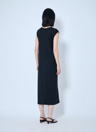 LN-CC® - Toteme: Tie-Waist Jersey Dress - Black Toteme Tie-Waist Jersey Dress Black tot0265045