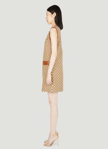 Gucci GG Supreme 帆布连衣裙 棕色 guc0253032